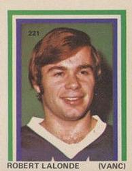 1972-73 Eddie Sargent NHL Players Stickers #221 Robert Lalonde Front