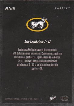 2015-16 Cardset Finland - Defensive Stars #DS7 Arto Laatikainen Back