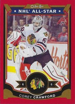 2015-16 O-Pee-Chee - Red #411 Corey Crawford Front