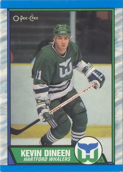 1989-90 O-Pee-Chee - Tembec Test White Backs #20 Kevin Dineen Front