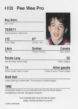 1992 Quebec International Pee-Wee Tournament #0128 Remi Roy Back