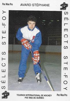 1992 Quebec International Pee-Wee Tournament #0152 Stephane Avard Front