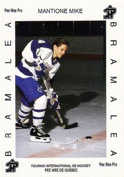 1992 Quebec International Pee-Wee Tournament #0319 Mike Mantione Front
