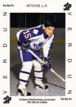 1992 Quebec International Pee-Wee Tournament #0508 Jean-Francois Ritchie Front