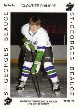 1992 Quebec International Pee-Wee Tournament #0736 Philippe Cloutier Front