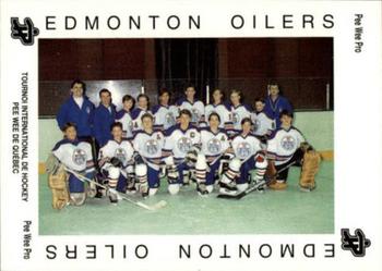 1992 Quebec International Pee-Wee Tournament #1363 Edmonton Oilers Front