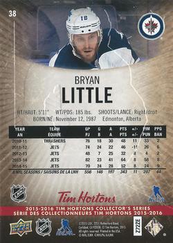 2015-16 Upper Deck Tim Hortons #38 Bryan Little Back