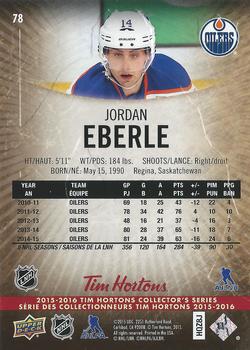 2015-16 Upper Deck Tim Hortons #78 Jordan Eberle Back