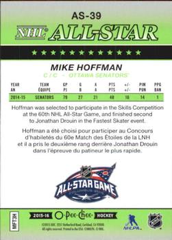 2015-16 O-Pee-Chee - All-Star Glossy #AS-39 Mike Hoffman Back
