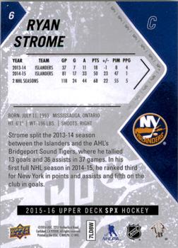 2015-16 SPx #6 Ryan Strome Back