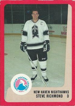 1988-89 ProCards New Haven Nighthawks (AHL) #NNO Steve Richmond Front