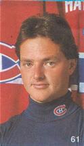 1987-88 Vachon Montreal Canadiens Stickers #61 Brian Hayward Front