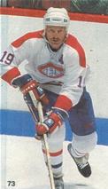 1987-88 Vachon Montreal Canadiens Stickers #73 Larry Robinson Front