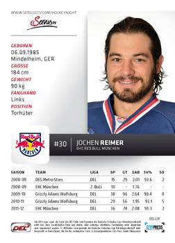 2012-13 Playercards (DEL) #DEL-224 Jochen Reimer Back