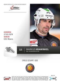 2012-13 Playercards (DEL) #DEL-375 Markus Krawinkel Back
