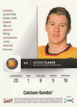 2012-13 Playercards (DEL) #DEL-472 Jerome Flaake Back