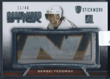 2015 Leaf In The Game Stickwork - Game-Used Stick #GUS-68 Sergei Fedorov Front