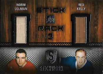 2015 Leaf In The Game Stickwork - Stick Rack 2 #SR2-39 Norm Ullman / Red Kelly Front