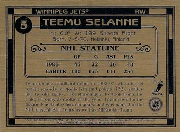 1994-96 Finest Bronze #5 Teemu Selanne Back