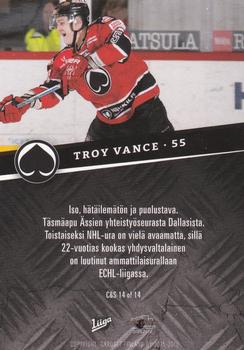 2015-16 Cardset Finland - Concrete & Steel #C&S14 Troy Vance Back