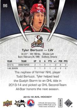2015-16 Upper Deck AHL #96 Tyler Bertuzzi Back