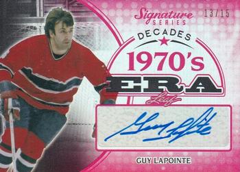 2015 Leaf Signature Series - Signature Decades - Red #SD-GL1 Guy Lapointe Front