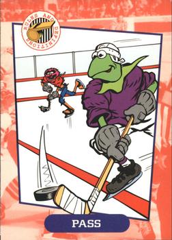 1994 Cardz Muppets Take the Ice #14 Pass Front