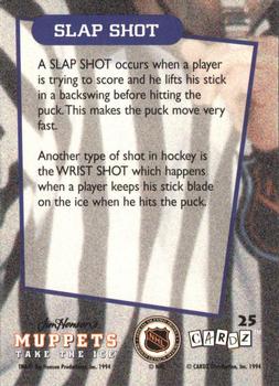 1994 Cardz Muppets Take the Ice #25 Slap Shot Back