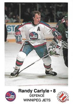 1988-89 Winnipeg Jets Police #NNO Randy Carlyle Front