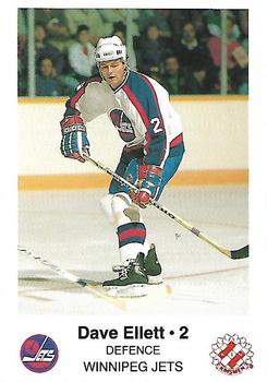 1988-89 Winnipeg Jets Police #NNO Dave Ellett Front