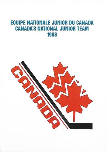 1983 Canadian National Juniors #NNO National Team Emblem Front