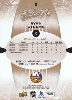 2016-17 Upper Deck MVP #8 Ryan Strome Back