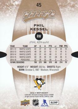 2016-17 Upper Deck MVP #45 Phil Kessel Back