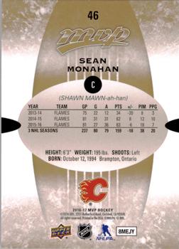 2016-17 Upper Deck MVP #46 Sean Monahan Back