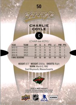 2016-17 Upper Deck MVP #50 Charlie Coyle Back