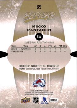 2016-17 Upper Deck MVP #69 Mikko Rantanen Back