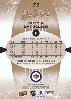 2016-17 Upper Deck MVP #212 Dustin Byfuglien Back