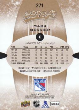 2016-17 Upper Deck MVP #271 Mark Messier Back