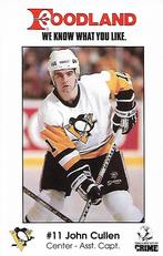 1989-90 Foodland Pittsburgh Penguins #9 John Cullen Front
