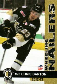 2012-13 Wheeling Nailers (ECHL) #NNO Chris Barton Front
