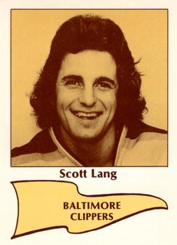 1979-80 Baltimore Clippers (EHL) #NNO Scott Lang Front