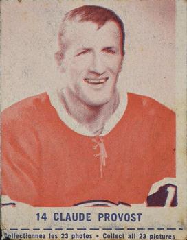 1967-68 IGA Montreal Canadiens Series 2 #NNO Claude Provost Front