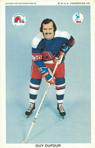 1973-74 Quebec Nordiques (WHA) #NNO Guy Dufour Front