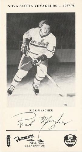 1977-78 Nova Scotia Voyageurs (AHL) #NNO Rick Meagher Front