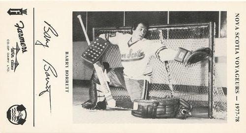 1977-78 Nova Scotia Voyageurs (AHL) #NNO Barry Borrett Front