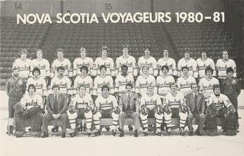 1980-81 Nova Scotia Voyageurs (AHL) #NNO Team Photo Front