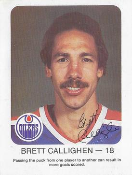 1981-82 Red Rooster Edmonton Oilers #NNO Brett Callighen Front