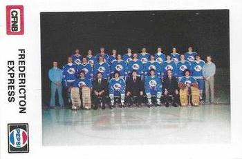 1982-83 Fredericton Express (AHL) Police #1 Team Photo Front