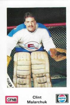 1982-83 Fredericton Express (AHL) Police #6 Clint Malarchuk Front