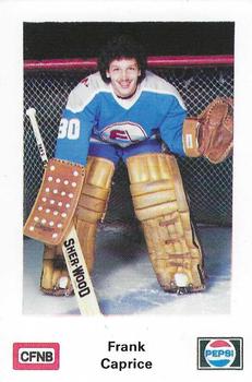 1982-83 Fredericton Express (AHL) Police #13 Frank Caprice Front